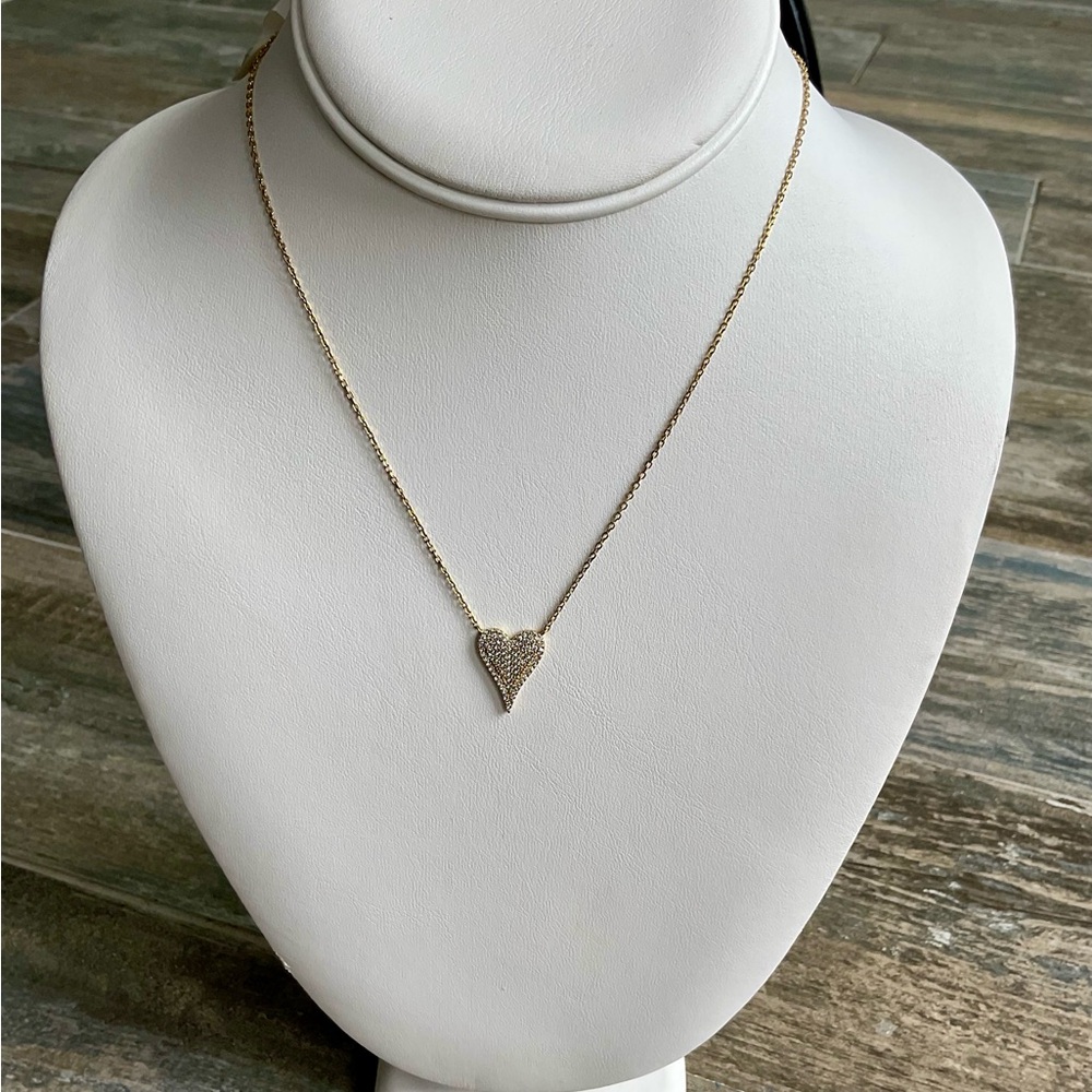 Gold Heart Pendant Necklace